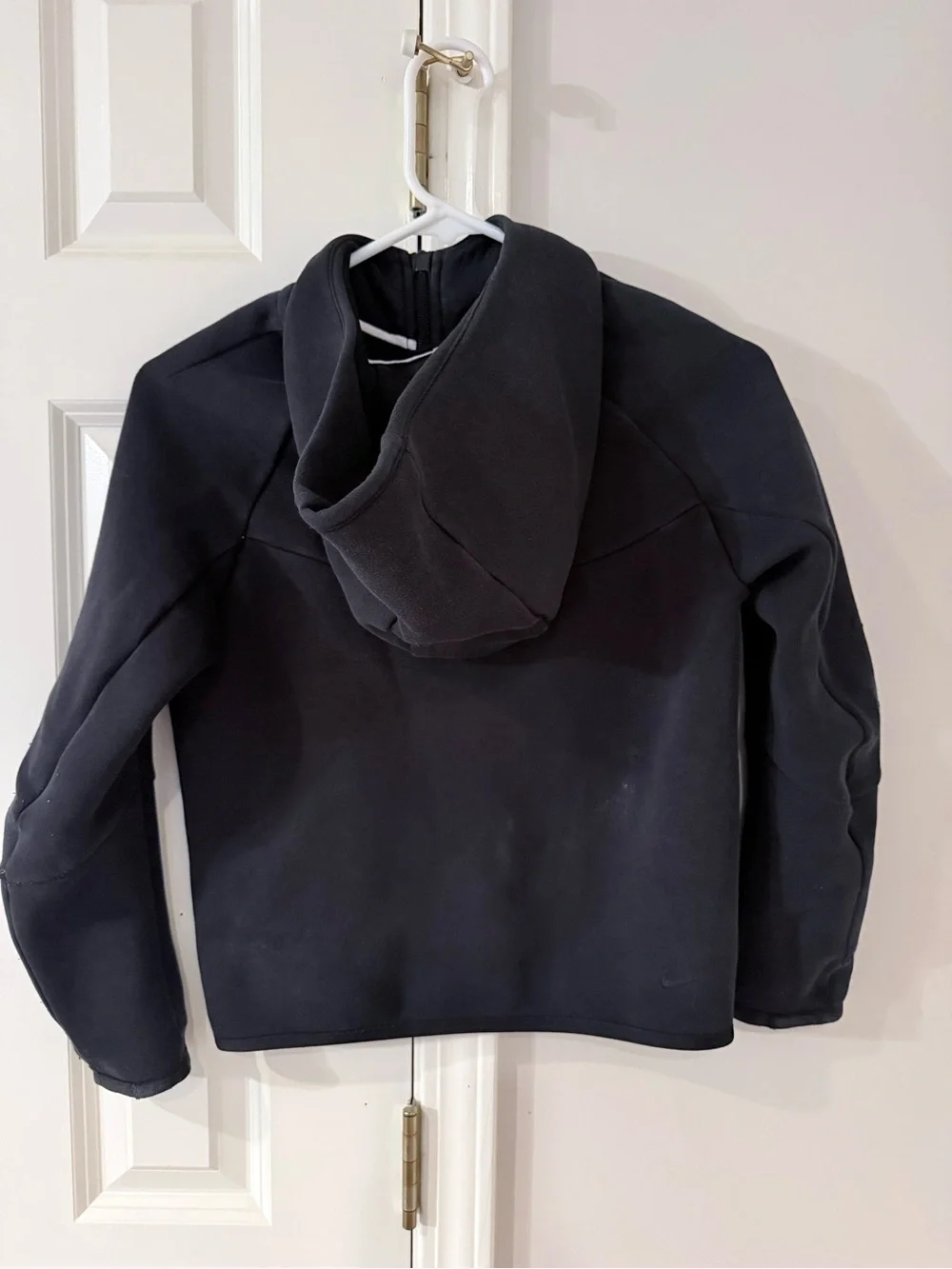 Nike Tech Kids Black Hooded Full-Zip Jacket